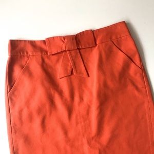 J. Crew Pencil Skirt With Bow